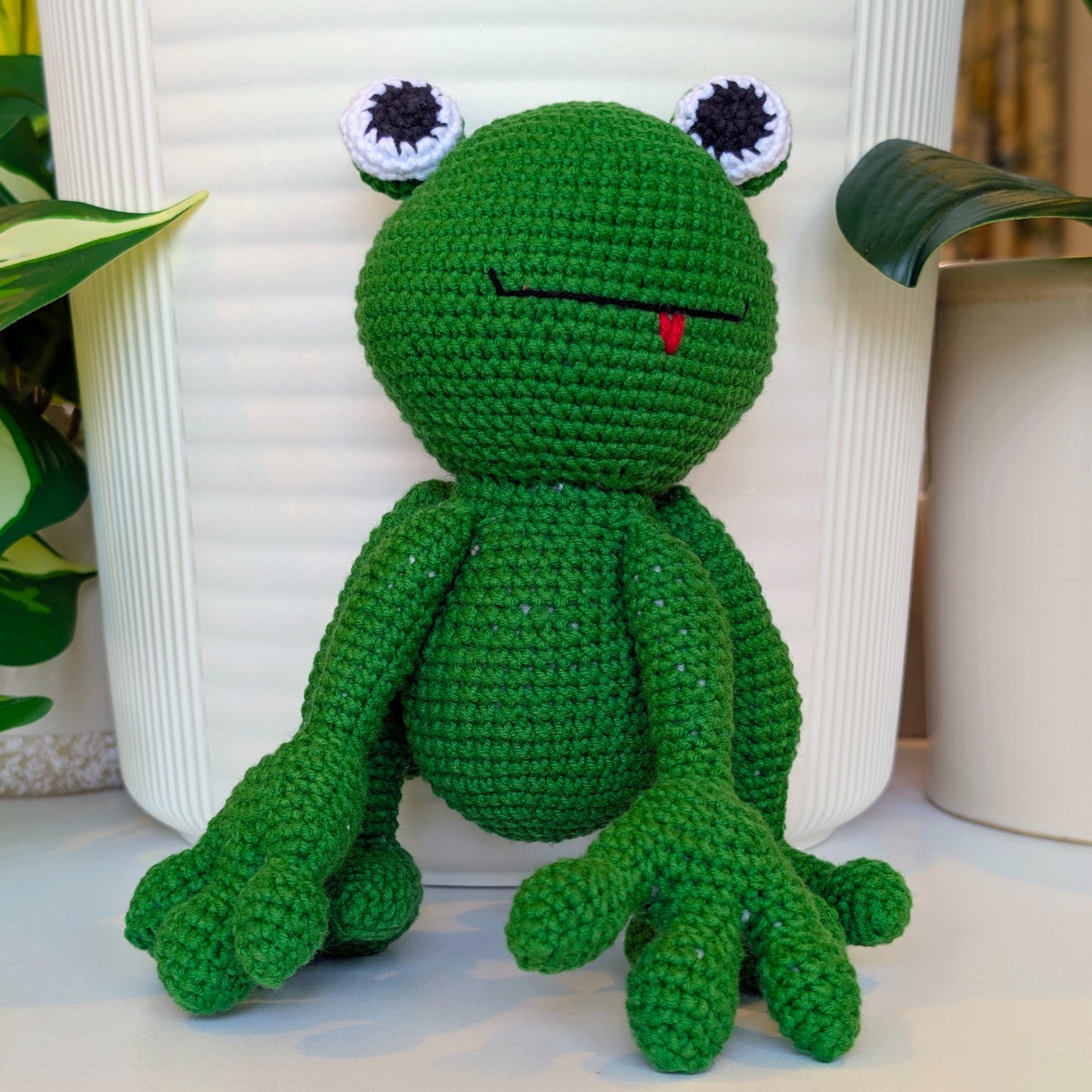 Frog Amigurumi - Large - Handmade Crochet Plushie