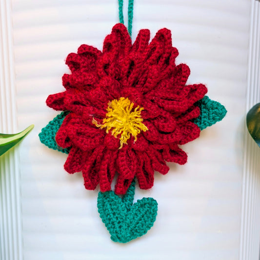 Cactus Flowered Zinnias Amigurumi - Handmade Crochet Figurine