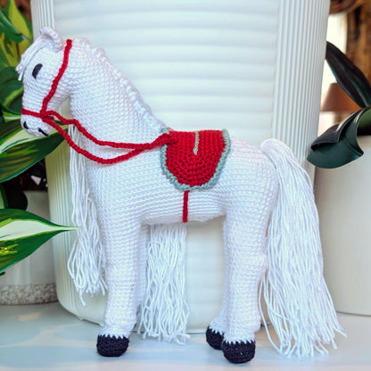 Horse Amigurumi (Contrast Trim Saddle) - Crochet Plushie