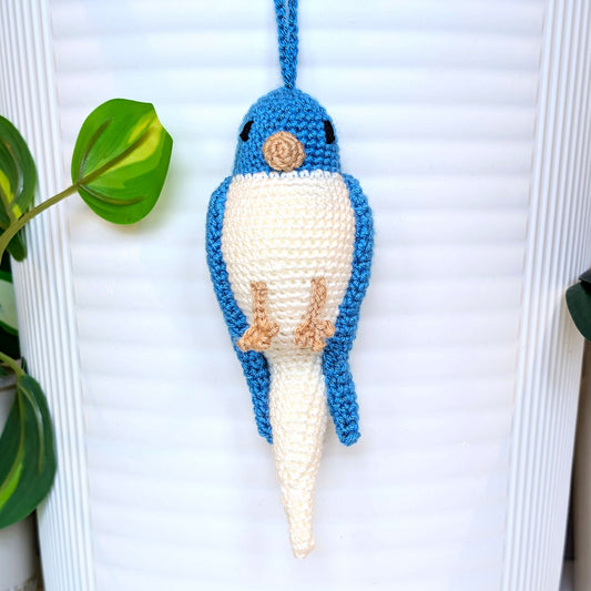 Parakeet Bird - Color Face - Amigurumi Crochet Charm