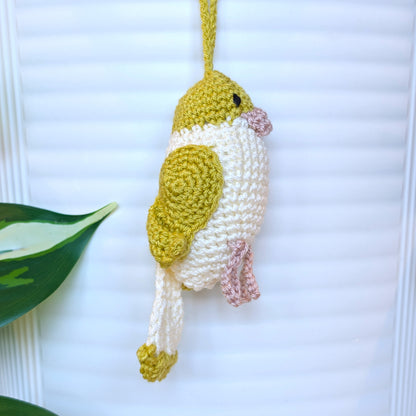 Parakeet Amigurumi - Mini - Handmade Crochet Plush Charm