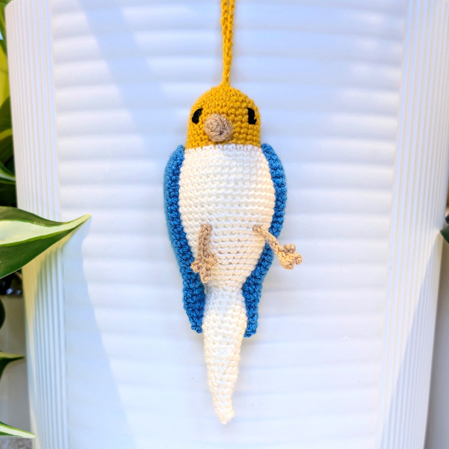 Parakeet Bird - Color Face - Amigurumi Crochet Charm