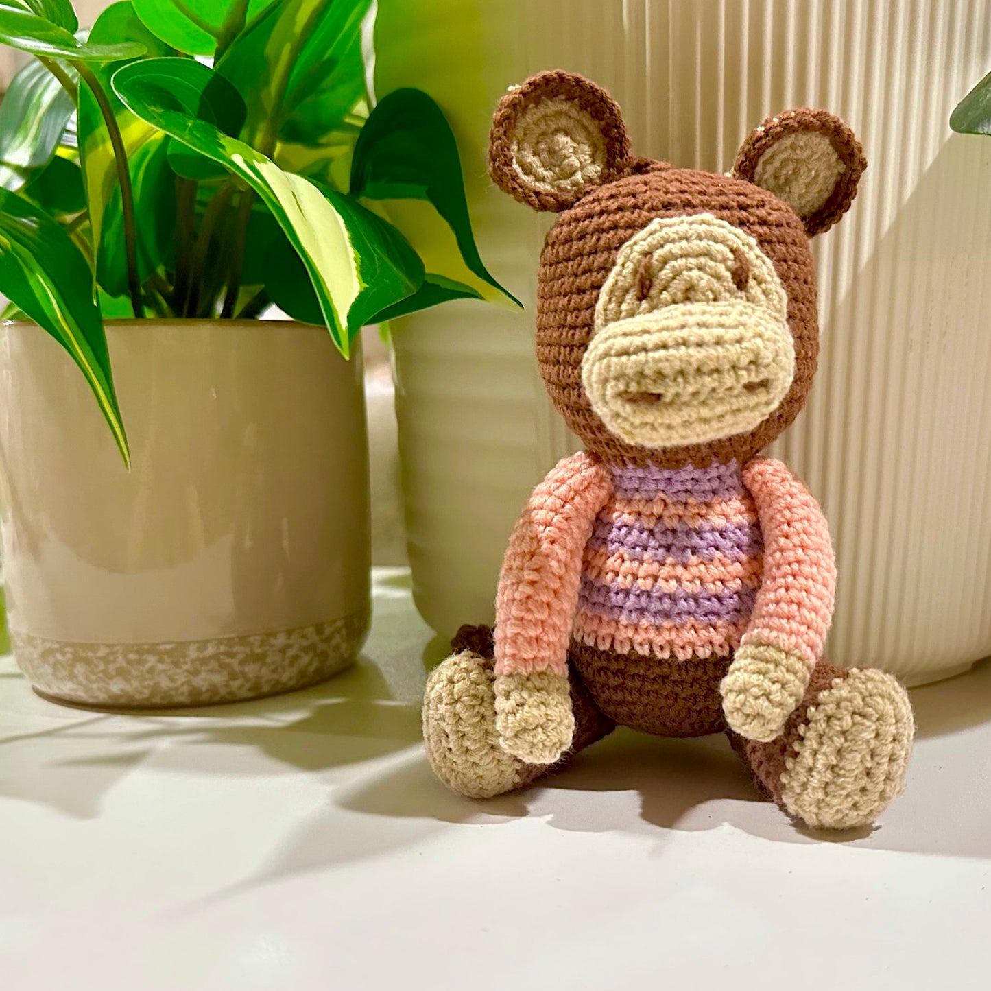 Monkey Amigurumi - Medium - Handmade Crochet Plushie