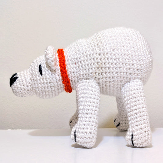 Polar Bear Crochet Plush - With Scarf
