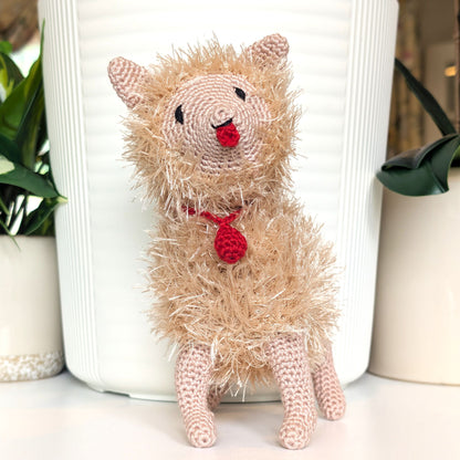Pomeranian Dog (Pastel Peach) - Crochet Plush