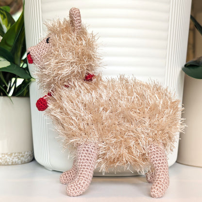 Pomeranian Dog (Pastel Peach) - Crochet Plush