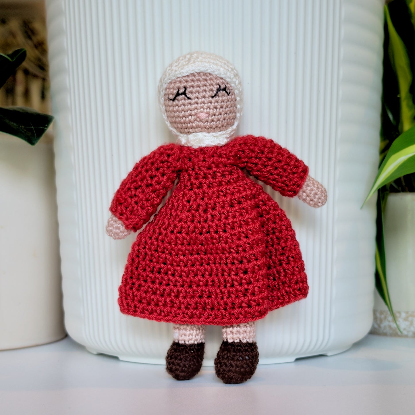 Doll in Hijab Amigurumi - Handmade Crochet Plush Figurine