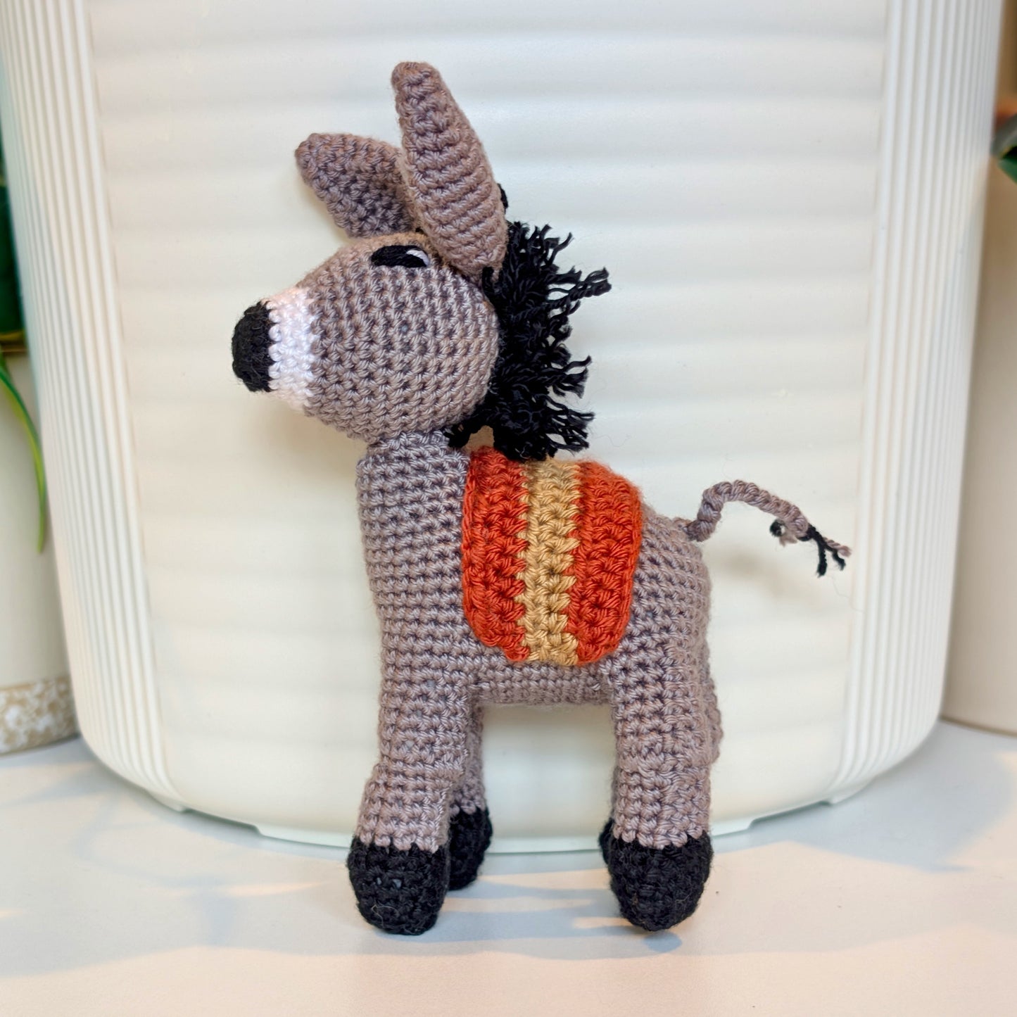 Donkey Mini/Small Crochet Plush Figurine