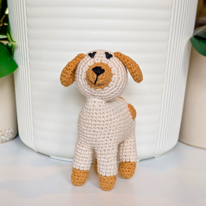 Standing Puppy (Rounded Ears) Crochet Plush