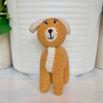 Standing Puppy (Rounded Ears) Crochet Plush