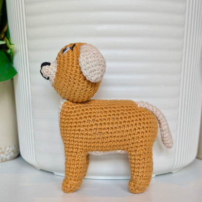 Standing Puppy (Rounded Ears) Crochet Plush