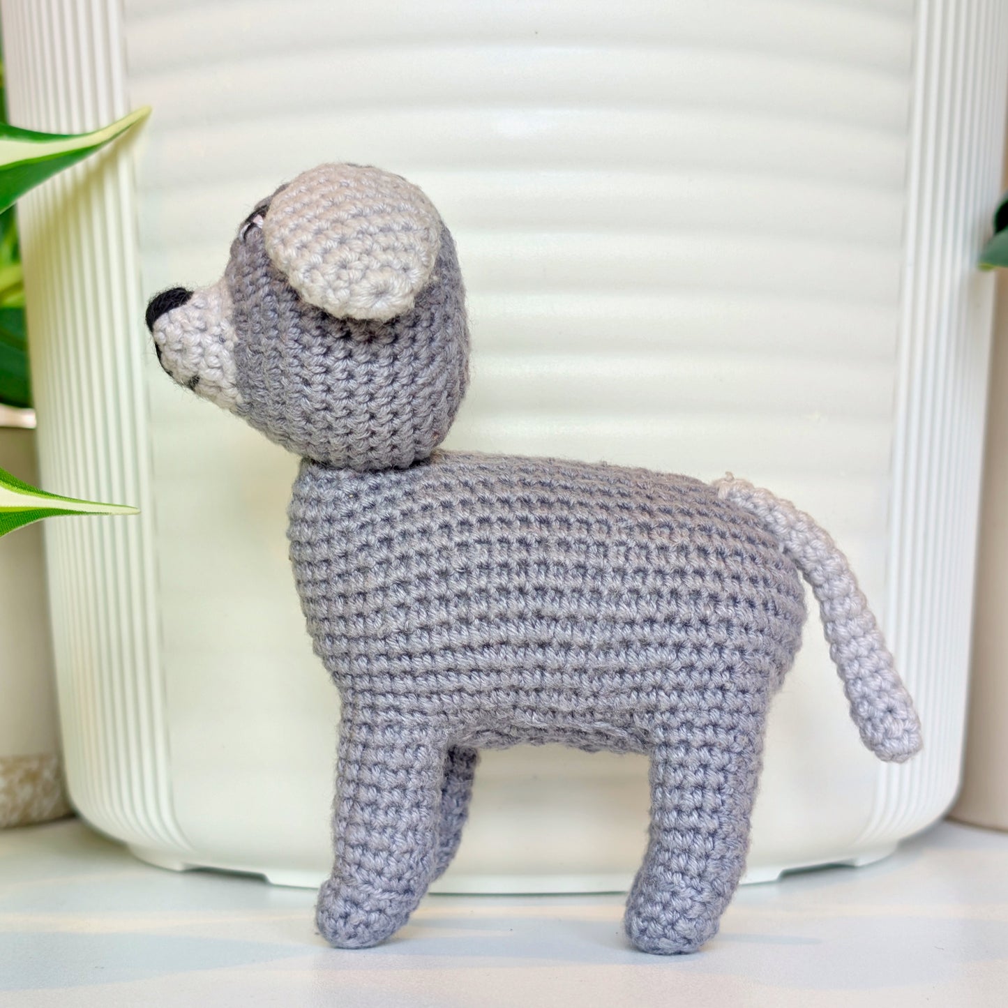 Standing Puppy (Rounded Ears) Crochet Plush