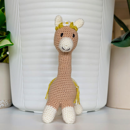 Llama (Vicuña) in Flower Tiara - Crochet Plush