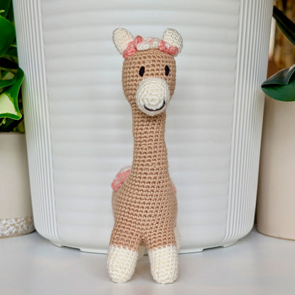 Llama (Vicuña) in Flower Tiara - Crochet Plush
