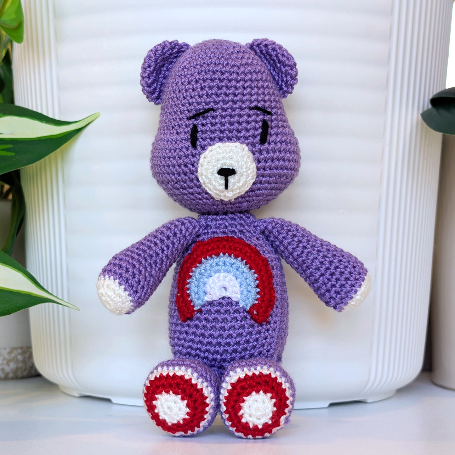 Bear with Rainbow Plush