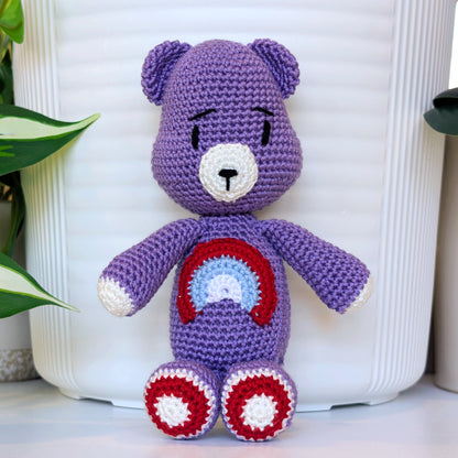 Bear with Rainbow Plush