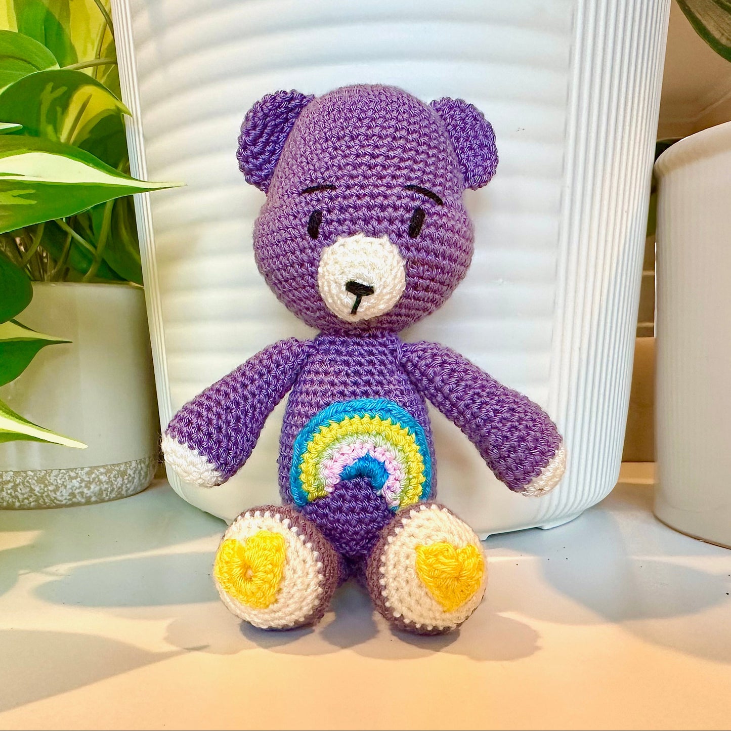 Bear with Rainbow Plush