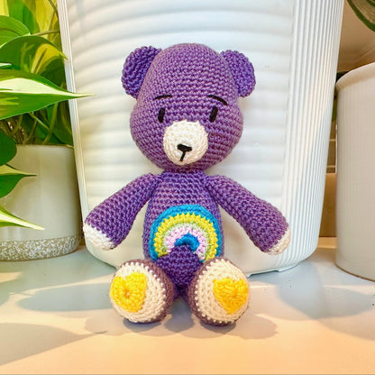 Bear with Rainbow Plush
