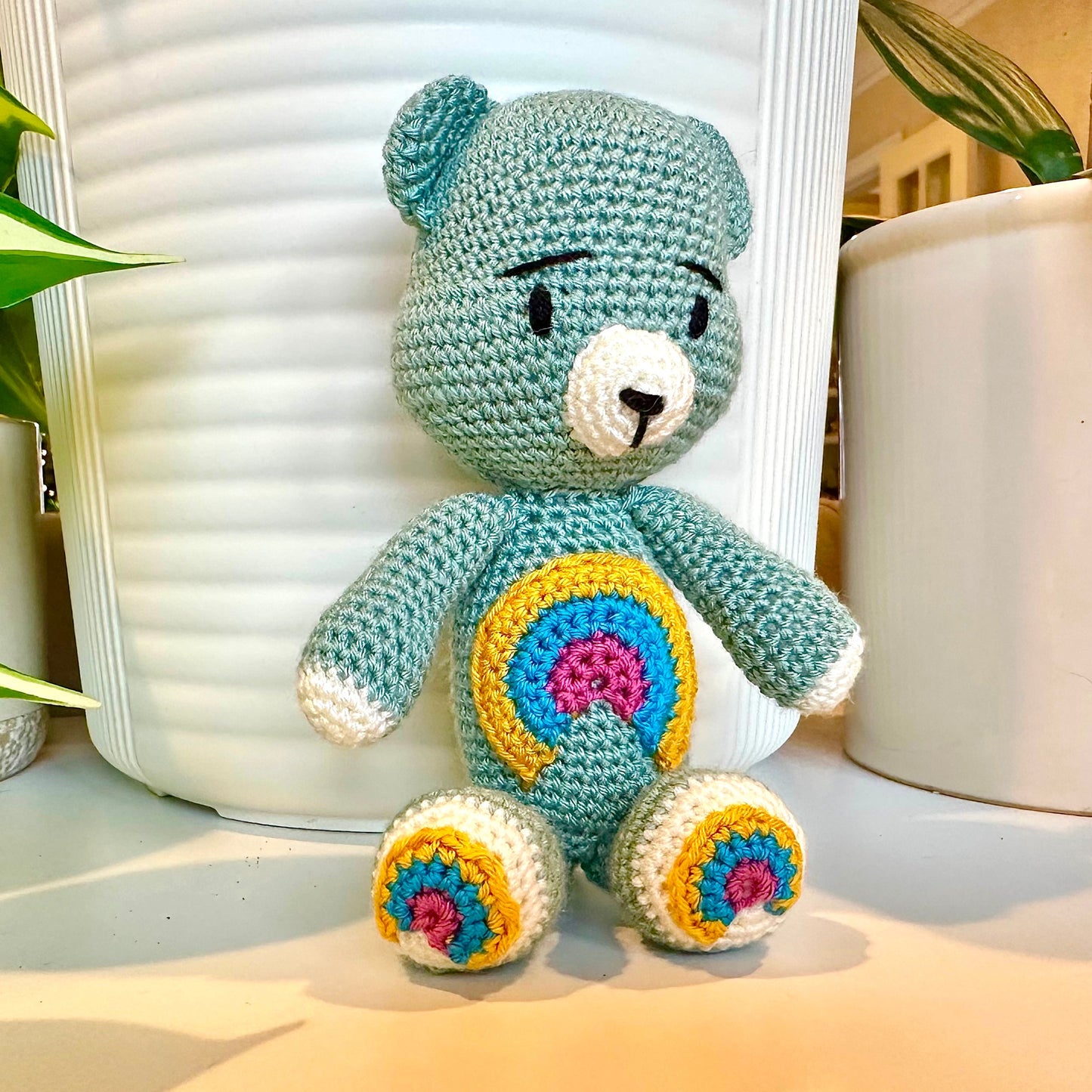 Bear with Rainbow Plush