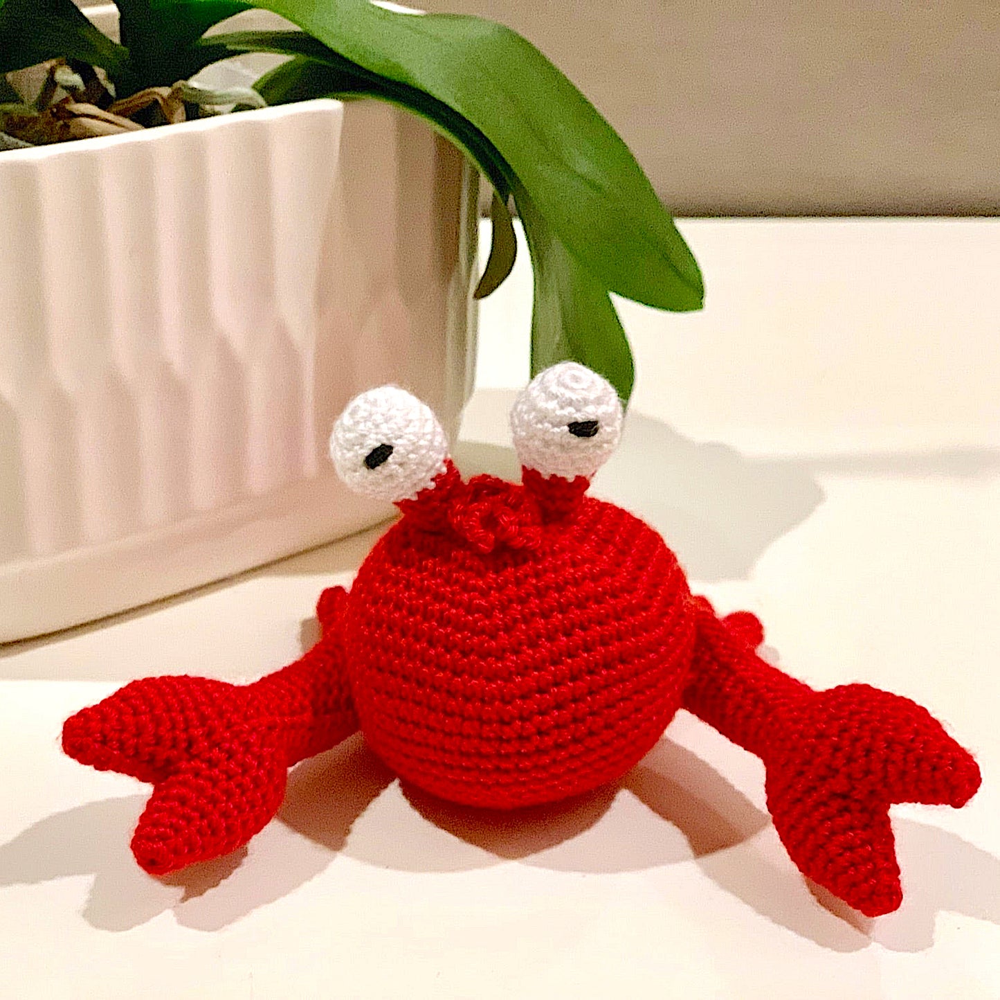 Crab Amigurumi - Handmade Crochet Plush Charm