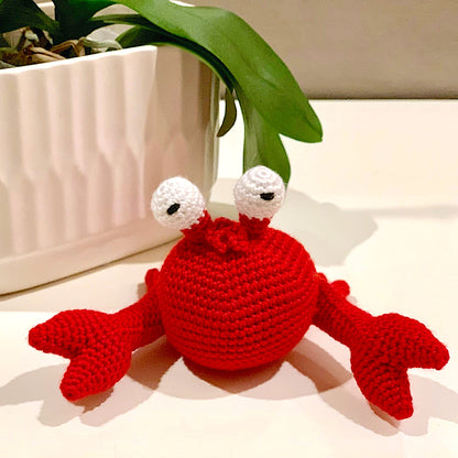 Crab Amigurumi - Handmade Crochet Plush Charm