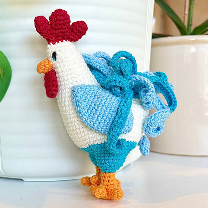 Rooster Crochet Plush