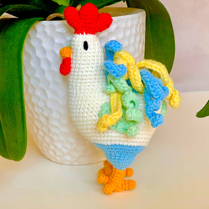 Rooster Crochet Plush