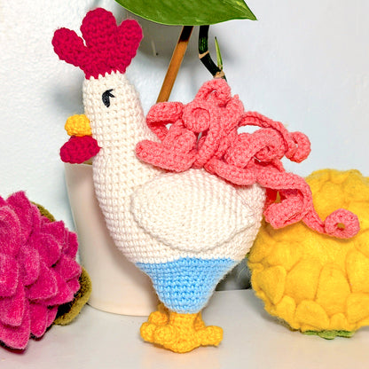 Rooster Crochet Plush