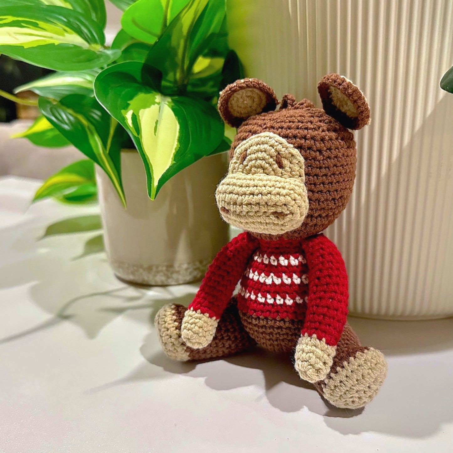 Monkey Amigurumi - Medium - Handmade Crochet Plushie