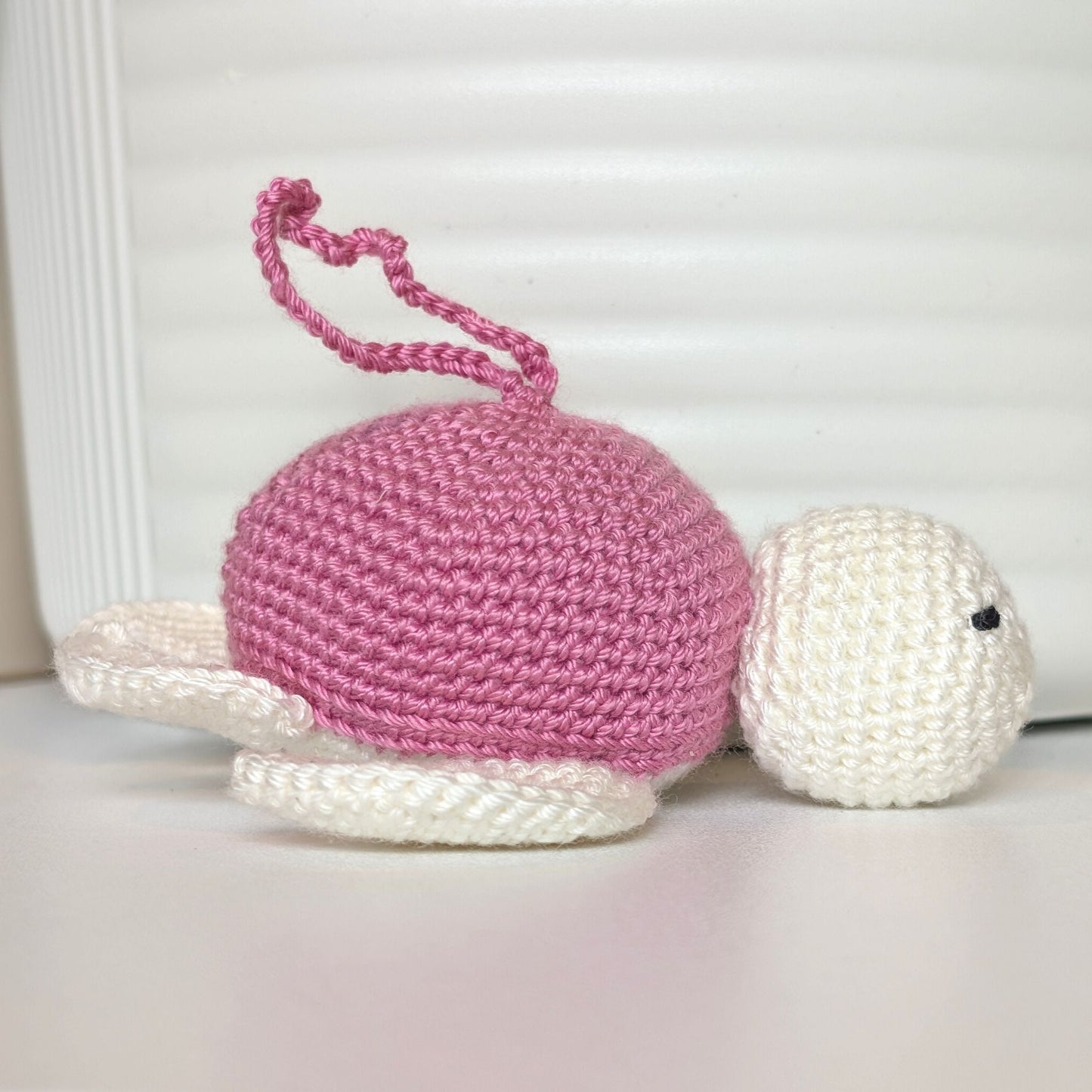 Sea Turtle - White Body Crochet Charm