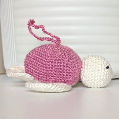 Sea Turtle - White Body Crochet Charm