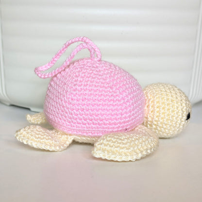 Sea Turtle - White Body Crochet Charm