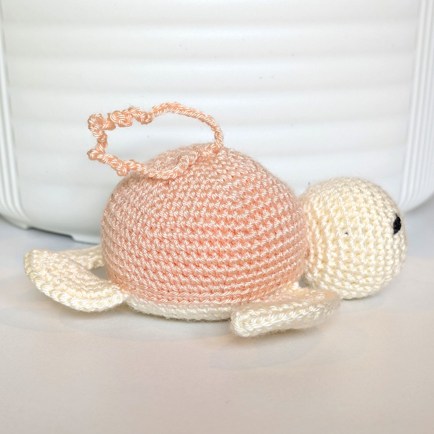 Sea Turtle - White Body Crochet Charm