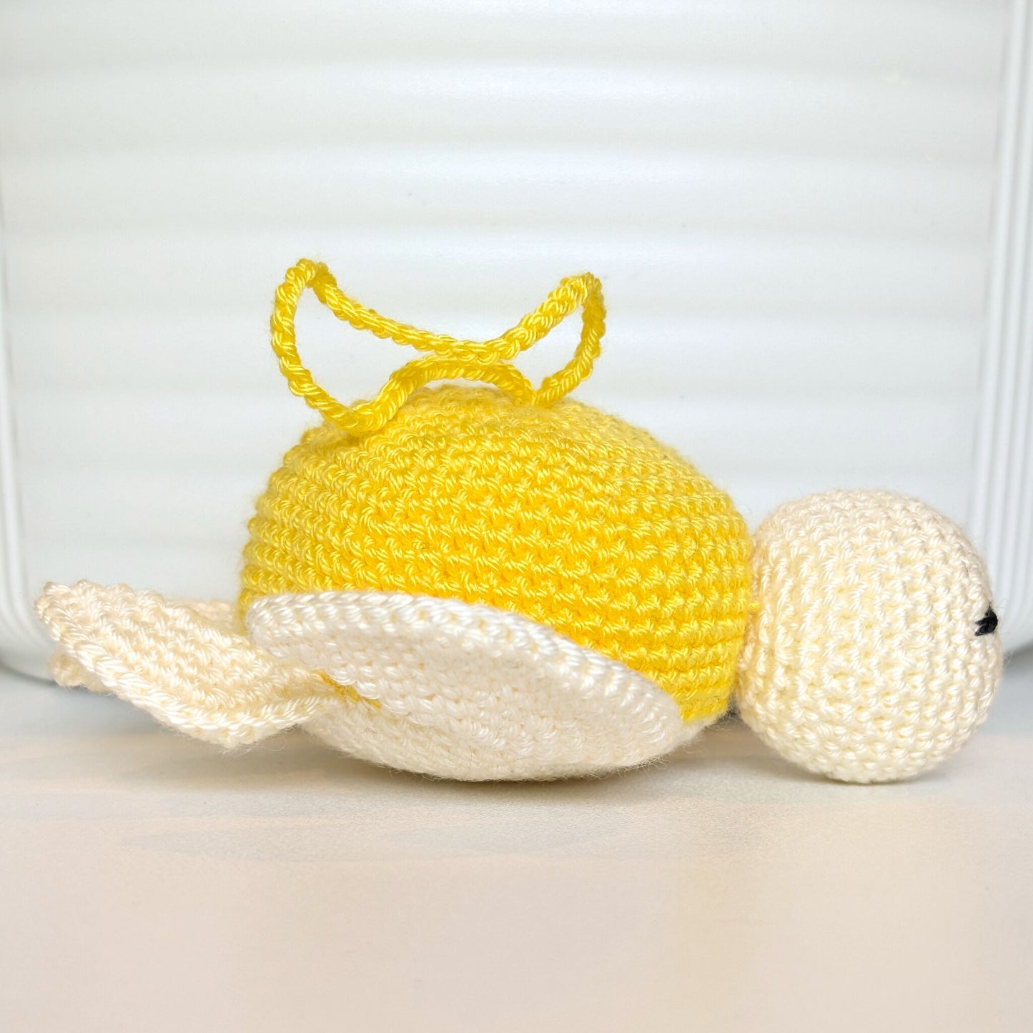Sea Turtle - White Body Crochet Charm