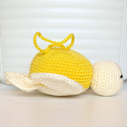Sea Turtle - White Body Crochet Charm