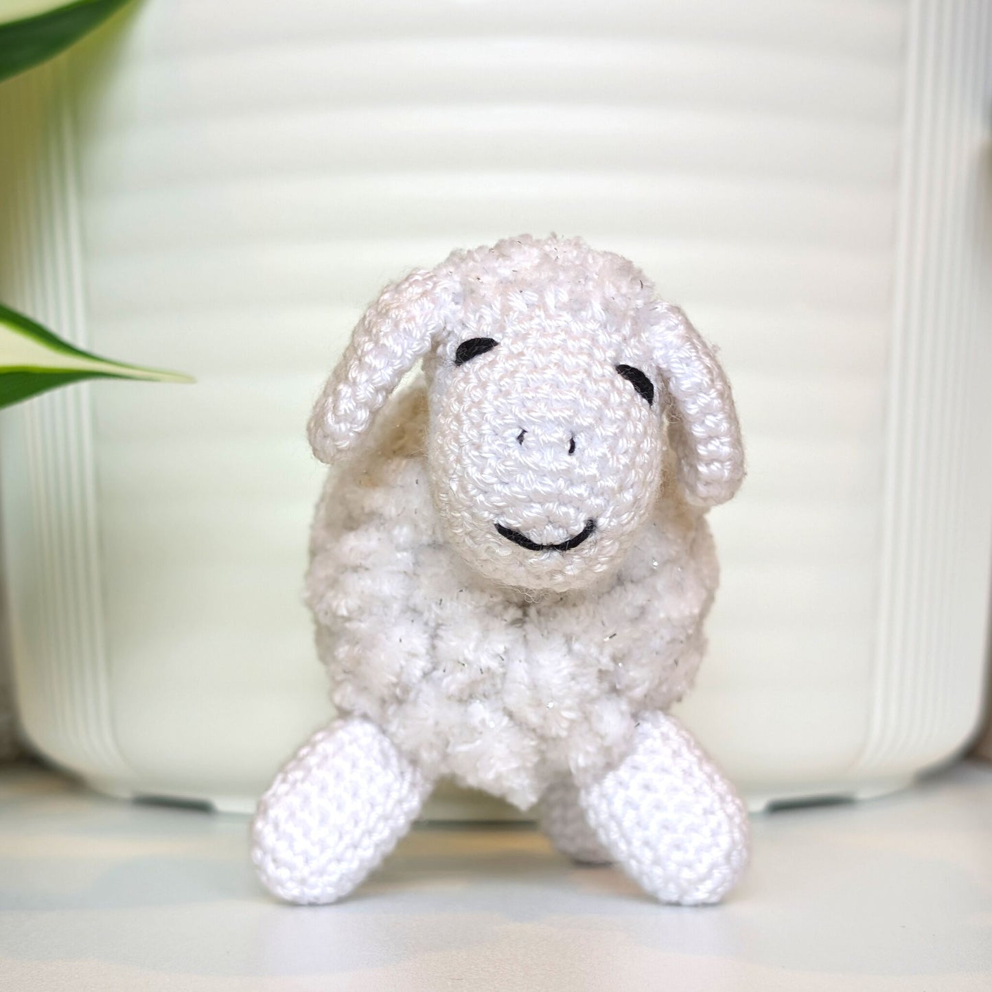 Sheep (Sparkly - White Fleece) Crochet Amigurumi