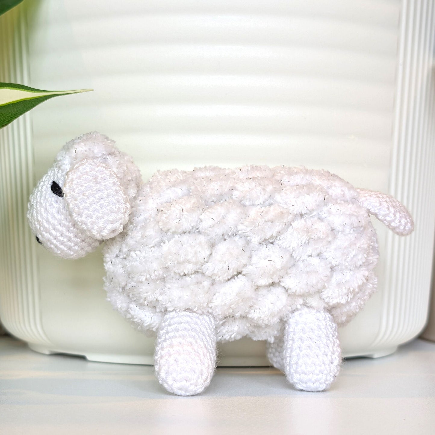 Sheep (Sparkly - White Fleece) Crochet Amigurumi