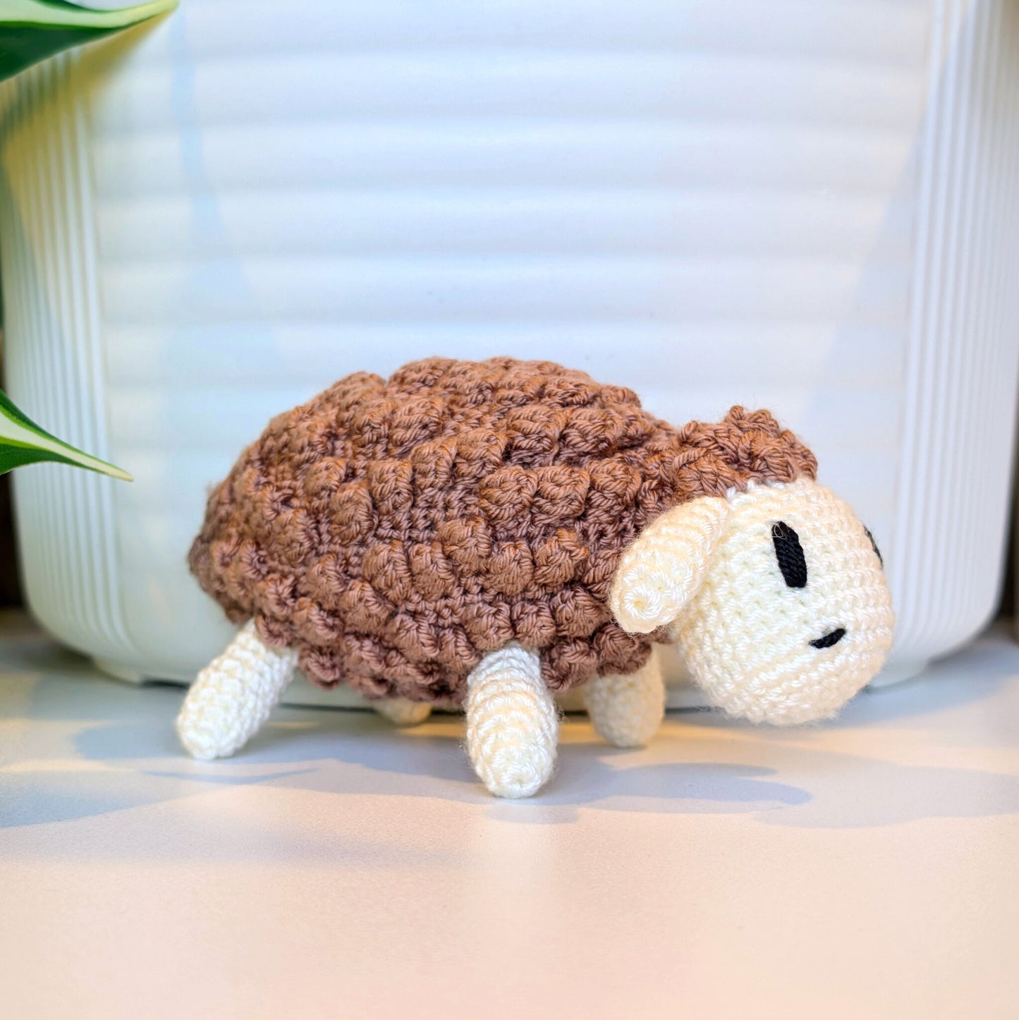 Sheep (Oatmeal Fleece) Amigurumi - Crochet Plush Charm