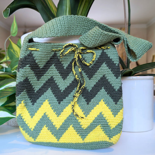 Shoulder Bag - Zigzag Pattern