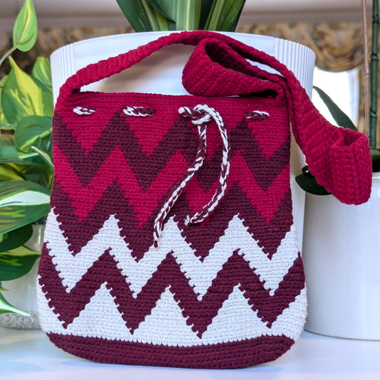 Shoulder Bag - Zigzag Pattern
