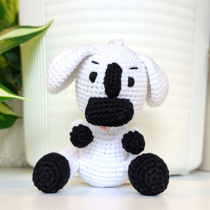 Sitting Dog Crochet Plushie