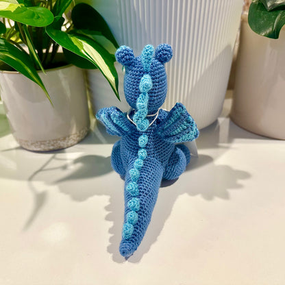 Dragon Sitting Amigurumi - Handmade Crochet Plushie