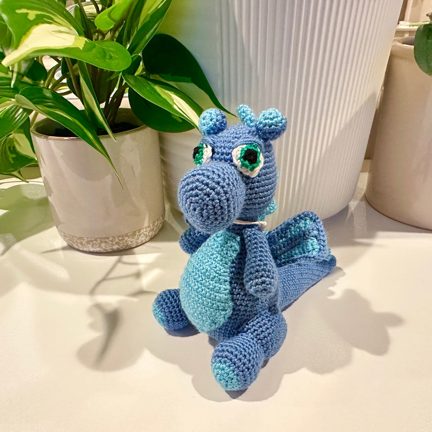 Dragon Sitting Amigurumi - Handmade Crochet Plushie