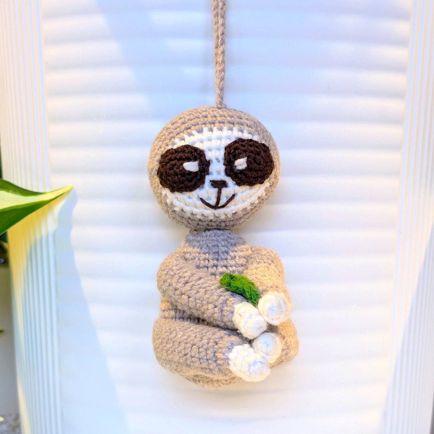 Sloth Amigurumi - Handmade Crochet Figurine & Bag Charm