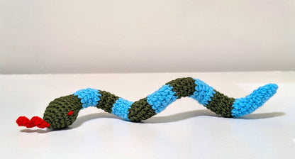 Snake Amigurumi - Handmade Crochet Plush Figurine