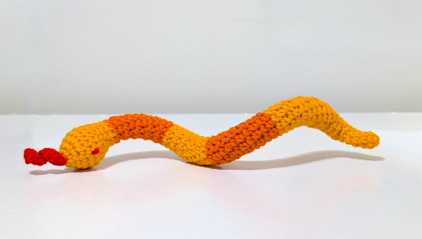 Snake Amigurumi - Handmade Crochet Plush Figurine