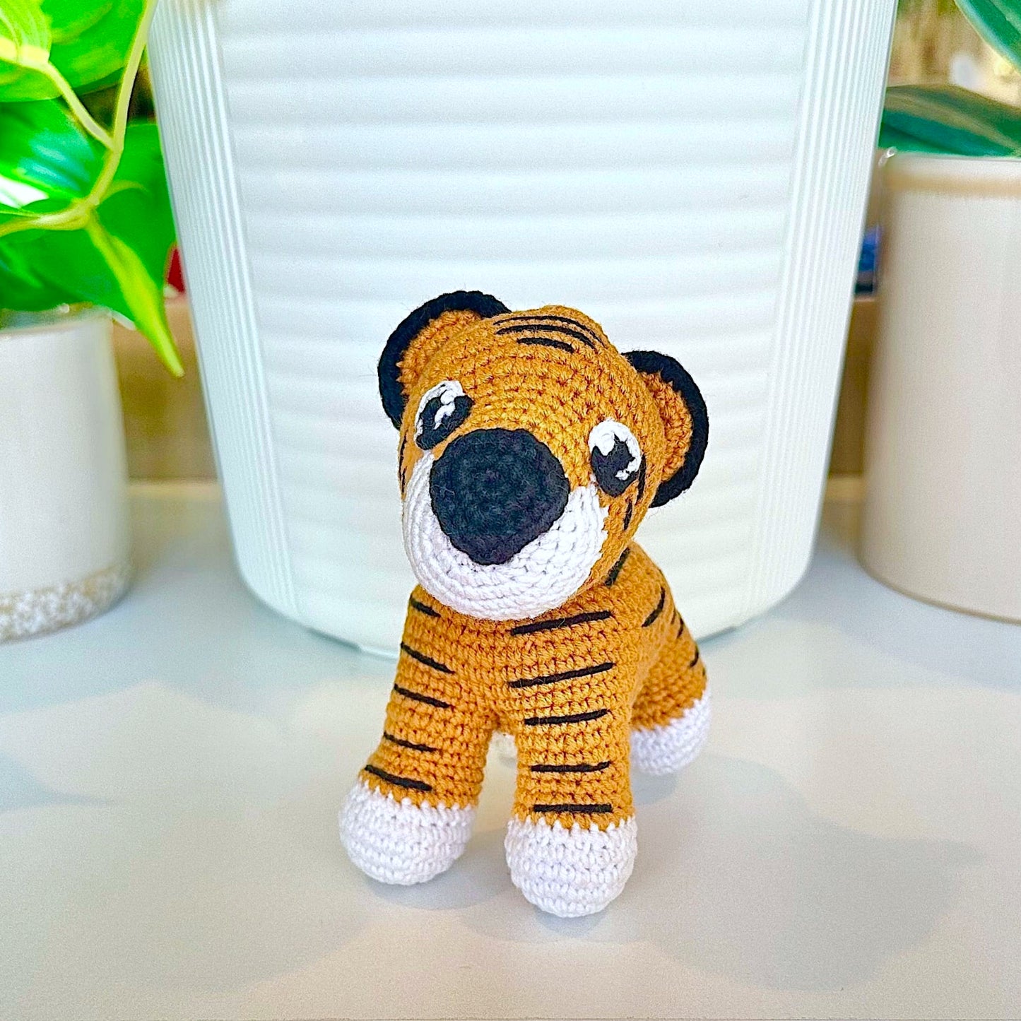 Tiger Amigurumi - Handmade Crochet Plush Figurine