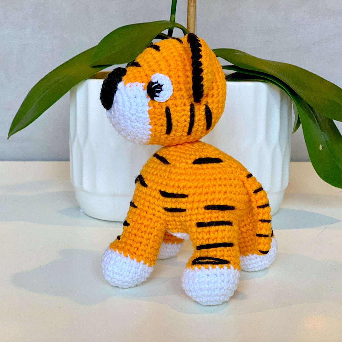 Tiger Amigurumi - Handmade Crochet Plush Figurine