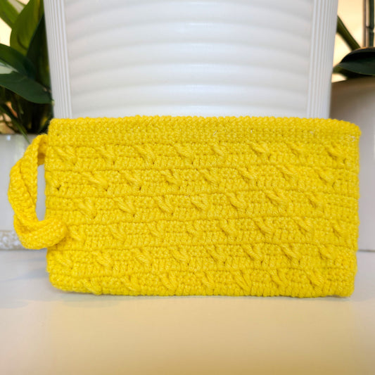 Wristlet Zipper Bag - Yellow