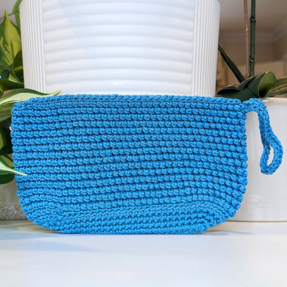 Wristlet Clutch Bag - Azure (Macrame Yarn)
